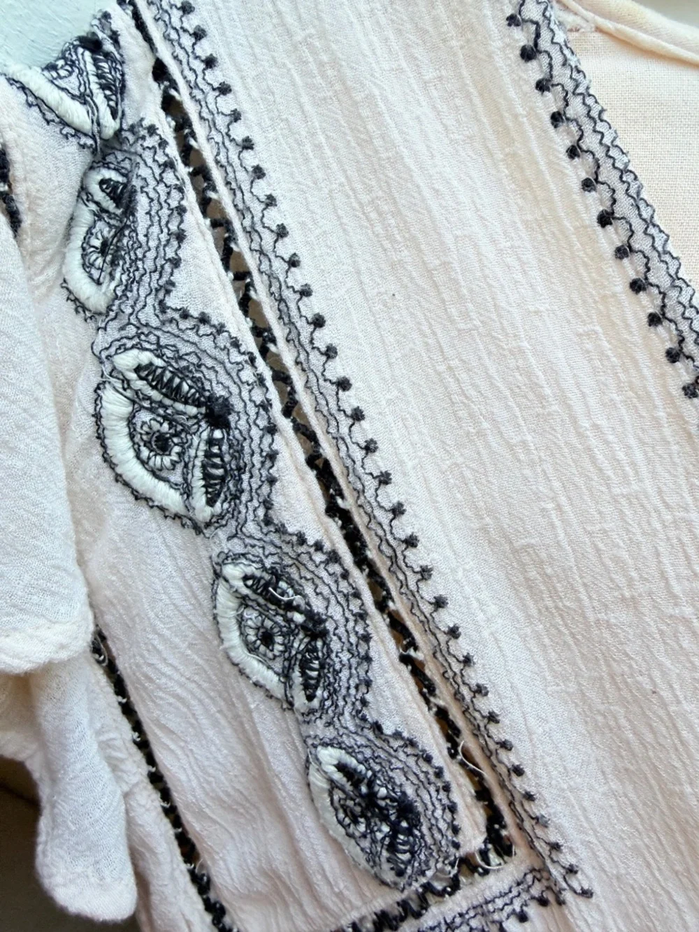 Free People Falling Water Boho Tunic Lined Size XS